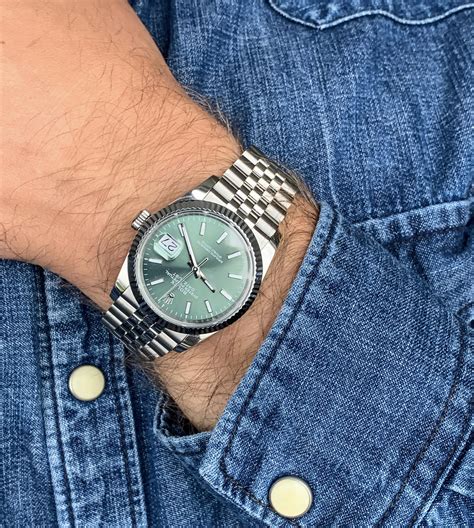 rolex 36 mint green|rolex datejust 36 126234.